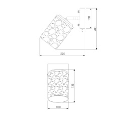 Спот Eurosvet Jackice 20095/1 черный/золото 1