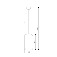 Подвесной светильник TK Lighting 6174 Tercino Blue 1