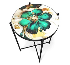 Журнальный стол Sheffilton SHT-CT8-3 малахитово зеленый/черный муар 5093730107 1