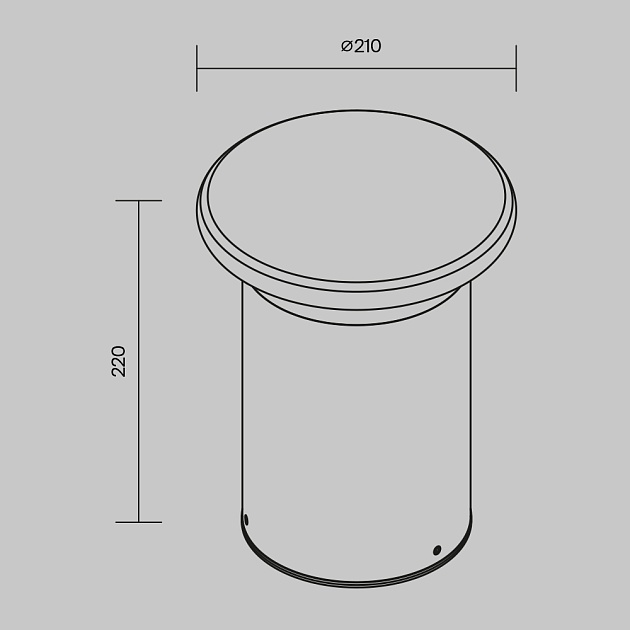 Уличный светодиодный светильник Maytoni Grip O460FL-L10GF3K Фото № 2