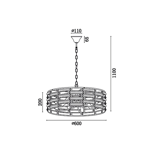 Подвесная люстра Vele Luce Brianna VL3083P08 Фото № 5