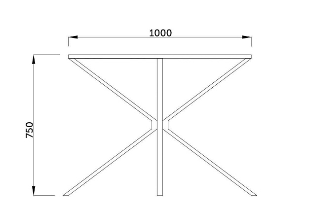 Кухонный стол AksHome Dallas прозрачный, закаленное стекло 59154 Фото № 2