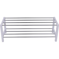 Обувница AksHome Iris белый/металл 77629 3