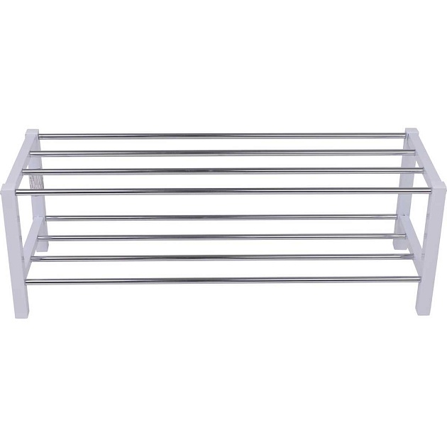 Обувница AksHome Iris белый/металл 77629 изображение 4 Обувница AksHome Iris белый/металл 77629 Фото № 4