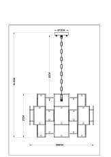 Подвесная люстра Arte Lamp Theemin A4068LM-12SG 1