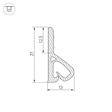 Профиль Arlight Stretch-Wall-Textile-2600 039518 1