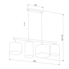 Подвесной светильник TK Lighting 4106 Deva White 1