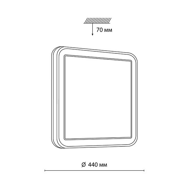 Настенно-потолочный светодиодный светильник Sonex Akuna 7621/DL Фото № 8