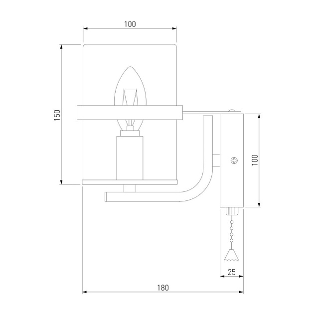 Бра Eurosvet 60085/1 античная бронза изображение 2 Бра Eurosvet 60085/1 античная бронза Фото № 2