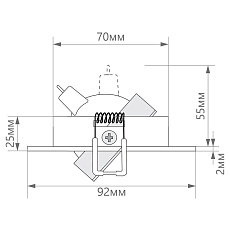 Встраиваемый светильник Feron DL2801 32638 2