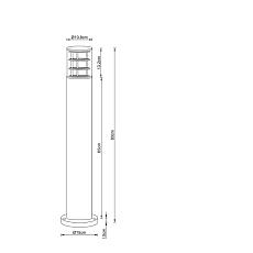 Уличный светильник Arte Lamp Tokyo A5318PA-1BK 1