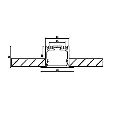Профиль встраиваемый DesignLed LE.4932 001082 1