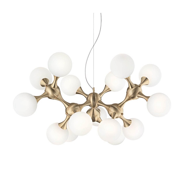 Подвесная люстра Ideal Lux Nodi SP15 Ottone Satinato 241012 Фото № 