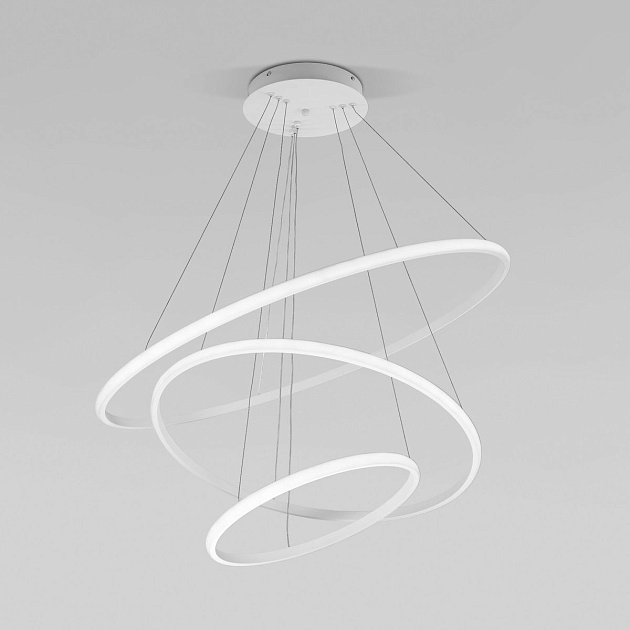 Подвесной светодиодный светильник Eurosvet Collars 90264/3 белый Фото № 11