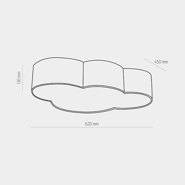 Потолочный светильник TK Lighting 1535 Cloud Фото № 3