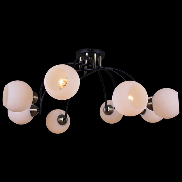 Потолочная люстра Illumico IL0250-8CSQ-79 BK AB изображение Потолочная люстра Illumico IL0250-8CSQ-79 BK AB Фото №