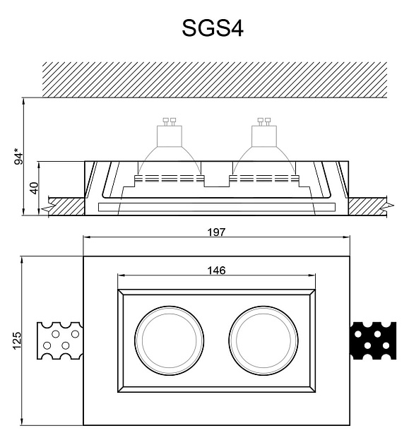 Встраиваемый светильник Artpole SGS4 Фото № 3
