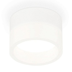 Комплект накладного светильника с акрилом SWH/FR белый песок/белый матовый GX53 XS8101015 (С8101, N8401)