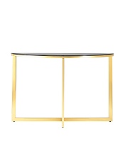 Консоль Stool Group АЛЬБА 115х30 стекло черное сталь золото ECST-095-SR-TG 5