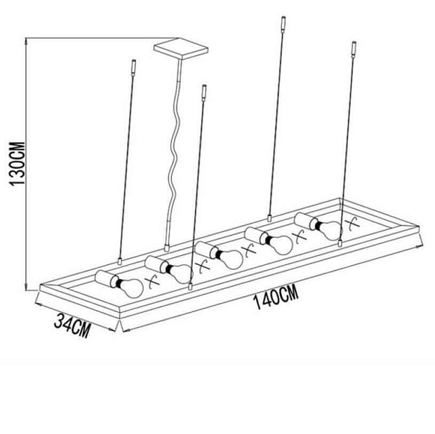 Подвесная люстра Lucide Thor 73403/05/15 Фото № 4