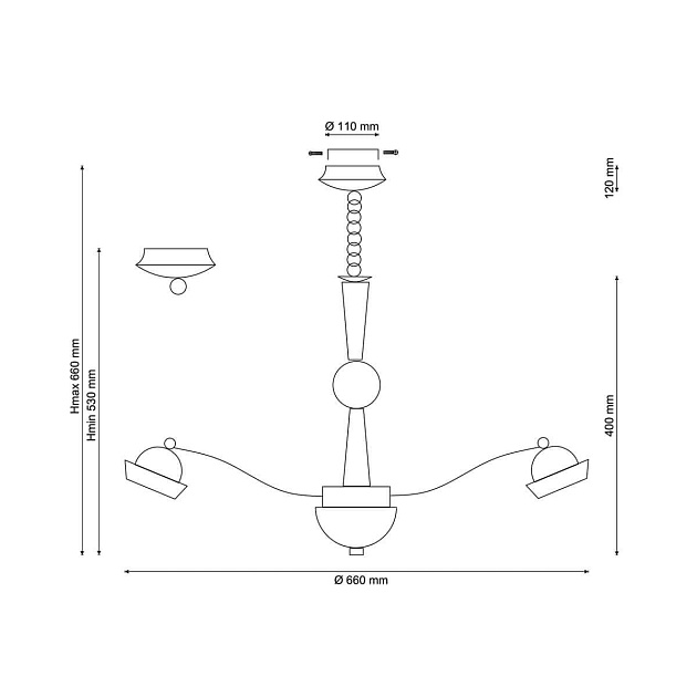 Подвесная люстра Lucia Tucci Natura 067.8 LED Фото № 2