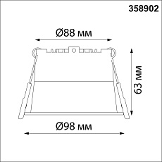 Встраиваемый светодиодный светильник Novotech Spot Tran 358902 2