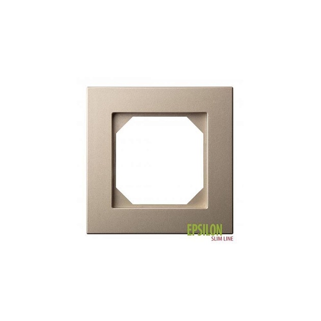 Рамка 1-постовая Liregus Epsilon шампань 28-3221 Фото № 