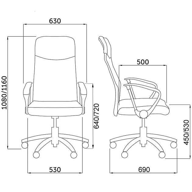 Офисное кресло AksHome Aria чёрный, сетка 65439 Фото № 2