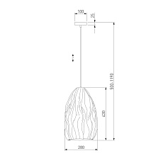 Подвесной светильник Eurosvet Sinki 30186/1 белый 1