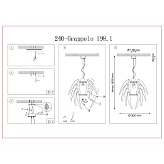 Подвесной светильник Lucia Tucci Grappolo 198.1 Bianco 1