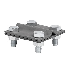 Зажим универсальный полоса 30 - прут 10 (пластина 57x57мм) HZ EKF PROxima lp-55911