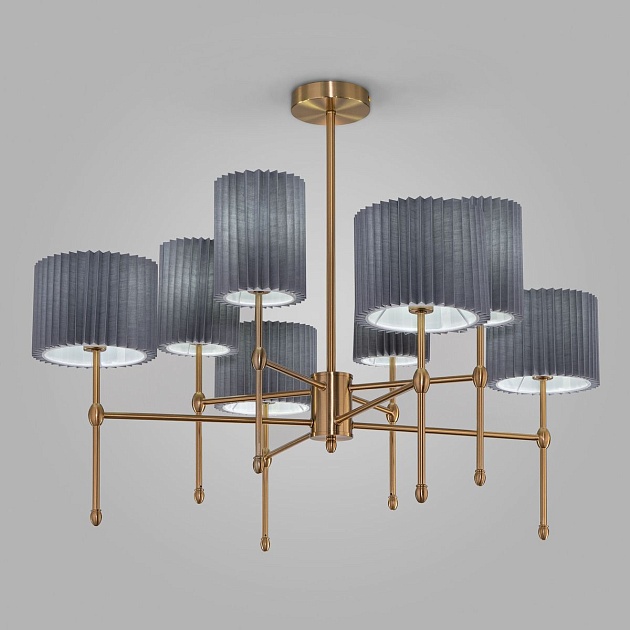 Подвесная люстра Eurosvet Notturno 60162/8 латунь изображение Подвесная люстра Eurosvet Notturno 60162/8 латунь Фото №