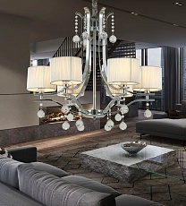 Подвесная люстра Lumina Deco Fontenea LDP 8443-6 CHR 1