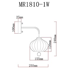 Бра MyFar Katrin MR1810-1W 1