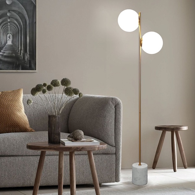 Торшер Eurosvet Marbella 01158/2 латунь Фото № 5