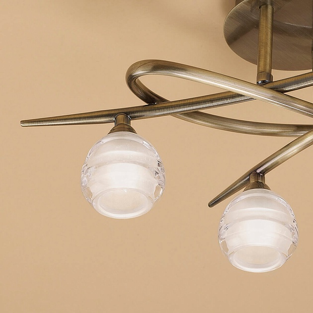 Потолочная люстра Mantra Loop Antique Brass 1823 Фото № 3