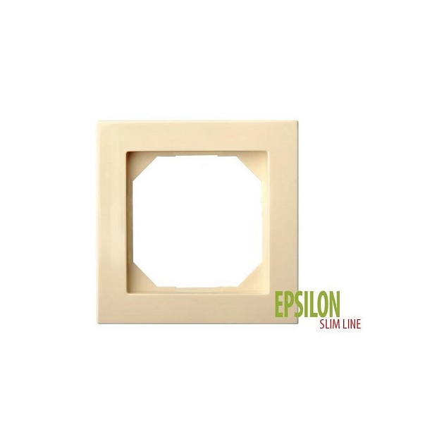 Рамка 1-постовая Liregus Epsilon бежевый 28-0881 Фото № 