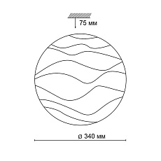 Настенно-потолочный светодиодный светильник Sonex Pale Erica 2090/CL 3