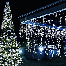 Уличная светодиодная гирлянда Ardecoled бахрома 230V белый ARD-Edge-Pro-4000X600-White-128Led-Flash White 026028 3