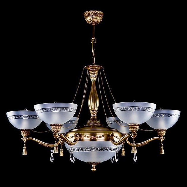 Подвесная люстра Artglass Goldie VI. Light Patina Фото № 
