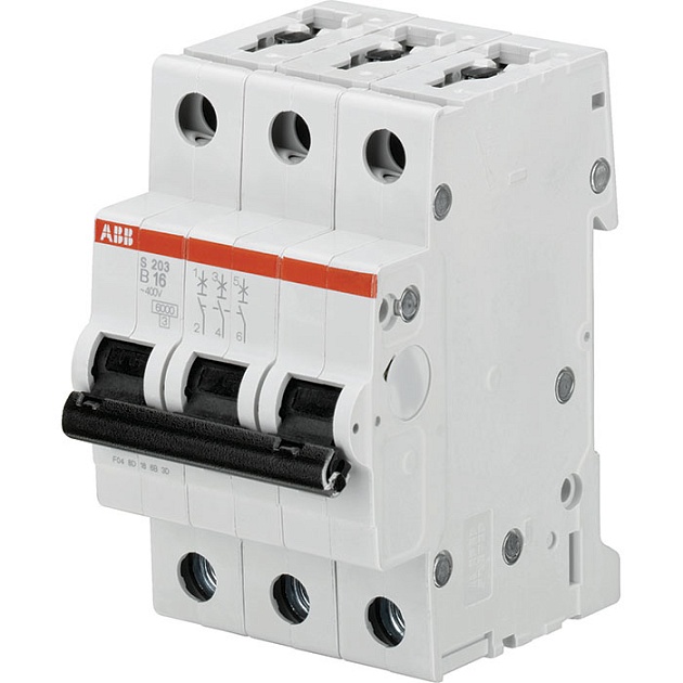 Автоматический выключатель 3-полюсный S203 B10 2CDS253001R0105 изображение Автоматический выключатель 3-полюсный S203 B10 2CDS253001R0105 Фото №