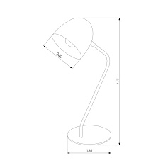 Настольная лампа TK Lighting 5036 Soho Black 1