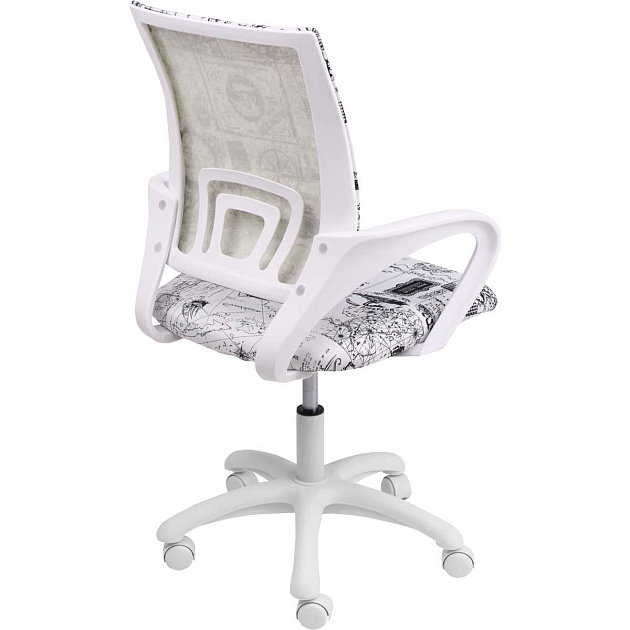 Детское кресло AksHome Ricci серый, кругосветное путешествие, ткань 72602 Фото № 10