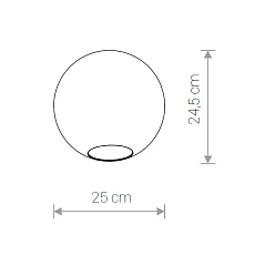 Плафон Nowodvorski Cameleon Sphere L 8528 1