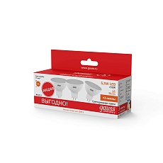 Лампа cветодиодная Gauss GU5.3 5.5W 2700K матовая 13516T 4