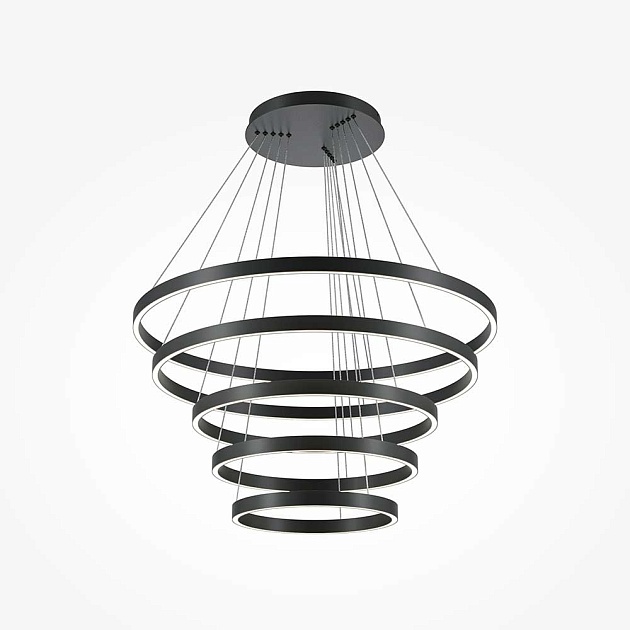 Подвесной светодиодный светильник Maytoni Rim MOD058PL-L200BK Фото № 4