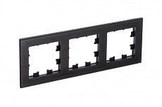 Рамка 3-постовая Systeme Electric AtlasDesign Nature оникс ATN312303