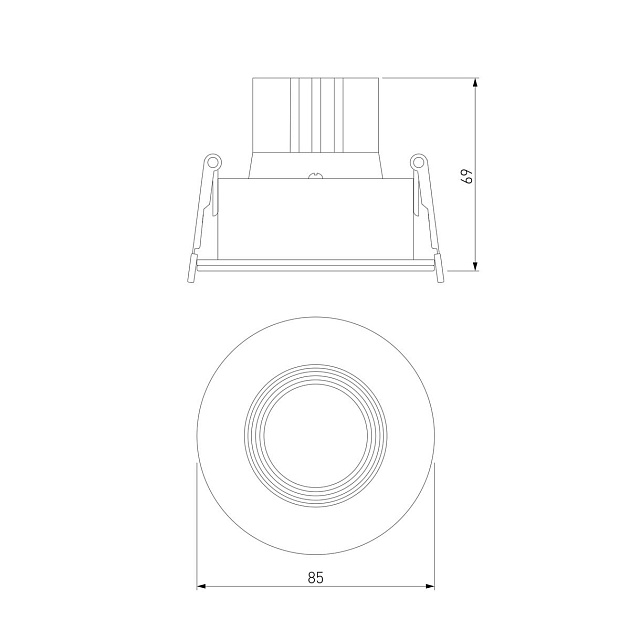 Встраиваемый светодиодный светильник Elektrostandard Artis 25096/LED a066136 изображение 2 Встраиваемый светодиодный светильник Elektrostandard Artis 25096/LED a066136 Фото № 2