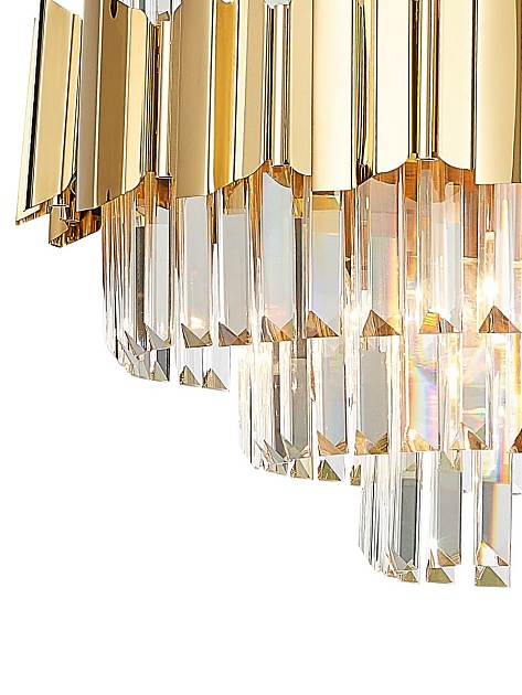 Подвесная люстра Natali Kovaltseva Ruby 81442/10C Gold изображение 2 Подвесная люстра Natali Kovaltseva Ruby 81442/10C Gold Фото № 2