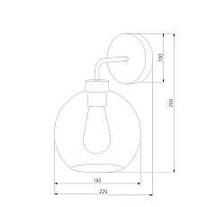 Бра TK Lighting 4019 Bari Graphite 2